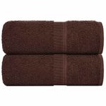 Casa si Gradina - Textile si covoare - Textile baie - Prosoape - Prosoape pentru oaspeti 2 buc maro 30x50cm 360 g/m² 100% bumbac - Infinity.ro