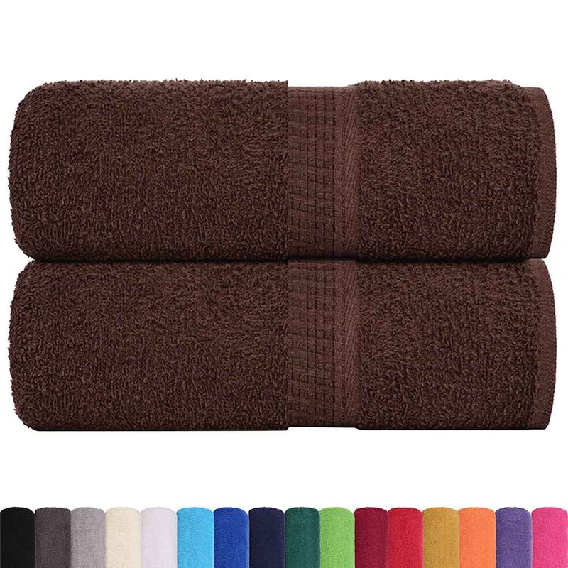 Casa si Gradina - Textile si covoare - Textile baie - Prosoape - Prosoape pentru oaspeti 2 buc maro 30x50cm 360 g/m² 100% bumbac - Infinity.ro