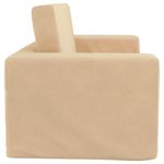 Casa si Gradina - Mobilier - Mobilier copii - Mobilier camera copiilor - Canapea extensibila de copii cu 2 locuri, crem, plus moale - Infinity.ro