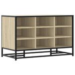 Casa si Gradina - Mobilier - Canapele si coltare - Banchete - Banca pentru incaltaminte Stejar Sonoma Lemn prelucrat si metal - Infinity.ro