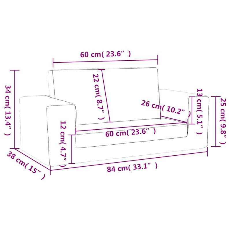 Casa si Gradina - Mobilier - Mobilier copii - Mobilier camera copiilor - Canapea extensibila de copii cu 2 locuri, crem, plus moale - Infinity.ro