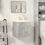 Casa si Gradina - Mobilier - Mobilier baie - Comode baie - Dulap de chiuveta baie, gri beton 41x38,5x46 cm lemn prelucrat - Infinity.ro
