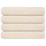 Casa si Gradina - Textile si covoare - Textile baie - Prosoape - Prosoape sauna 4 buc crem 80x200 cm 360 g/m2 100% bumbac - Infinity.ro