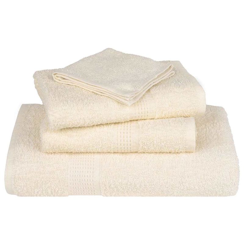 Casa si Gradina - Textile si covoare - Textile baie - Prosoape - Prosoape sauna 4 buc crem 80x200 cm 360 g/m2 100% bumbac - Infinity.ro