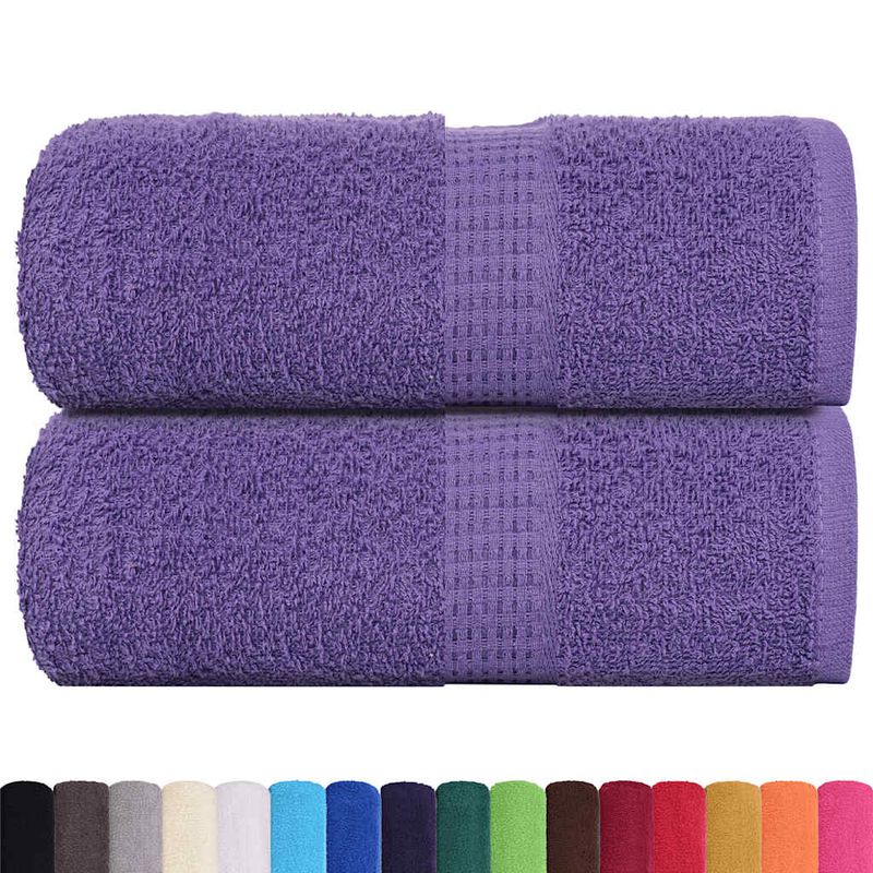 Casa si Gradina - Textile si covoare - Textile baie - Prosoape - Prosoape de sapun 2 buc Violet 30x30 cm 360 g/m² 100% bumbac - Infinity.ro