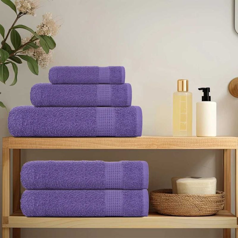 Casa si Gradina - Textile si covoare - Textile baie - Prosoape - Prosoape de sapun 2 buc Violet 30x30 cm 360 g/m² 100% bumbac - Infinity.ro