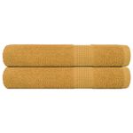 Casa si Gradina - Textile si covoare - Textile baie - Prosoape - Prosoape 2 buc Aur 100x200 cm 360 g/m² 100% bumbac - Infinity.ro