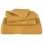 Casa si Gradina - Textile si covoare - Textile baie - Prosoape - Prosoape 2 buc Aur 100x200 cm 360 g/m² 100% bumbac - Infinity.ro