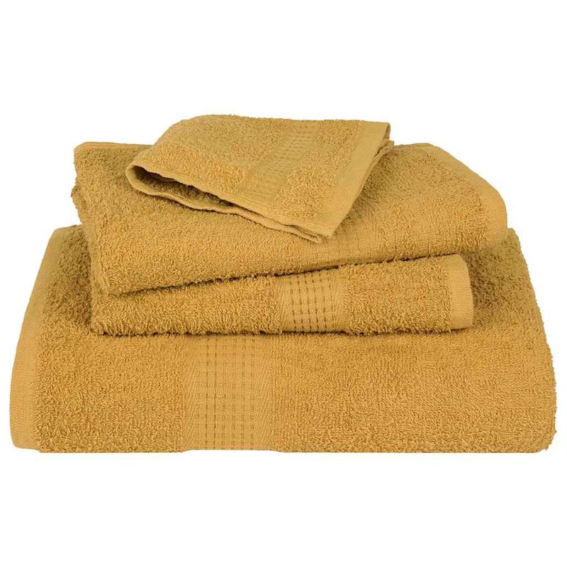 Casa si Gradina - Textile si covoare - Textile baie - Prosoape - Prosoape 2 buc Aur 100x200 cm 360 g/m² 100% bumbac - Infinity.ro