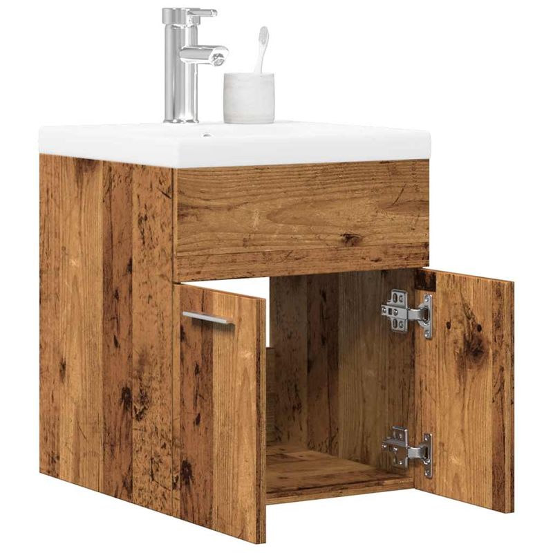 Casa si Gradina - Mobilier - Seturi de mobilier - Seturi baie - Set mobilier de baie, 2 piese, lemn vechi, lemn prelucrat - Infinity.ro