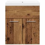Casa si Gradina - Mobilier - Seturi de mobilier - Seturi baie - Set mobilier de baie, 2 piese, lemn vechi, lemn prelucrat - Infinity.ro