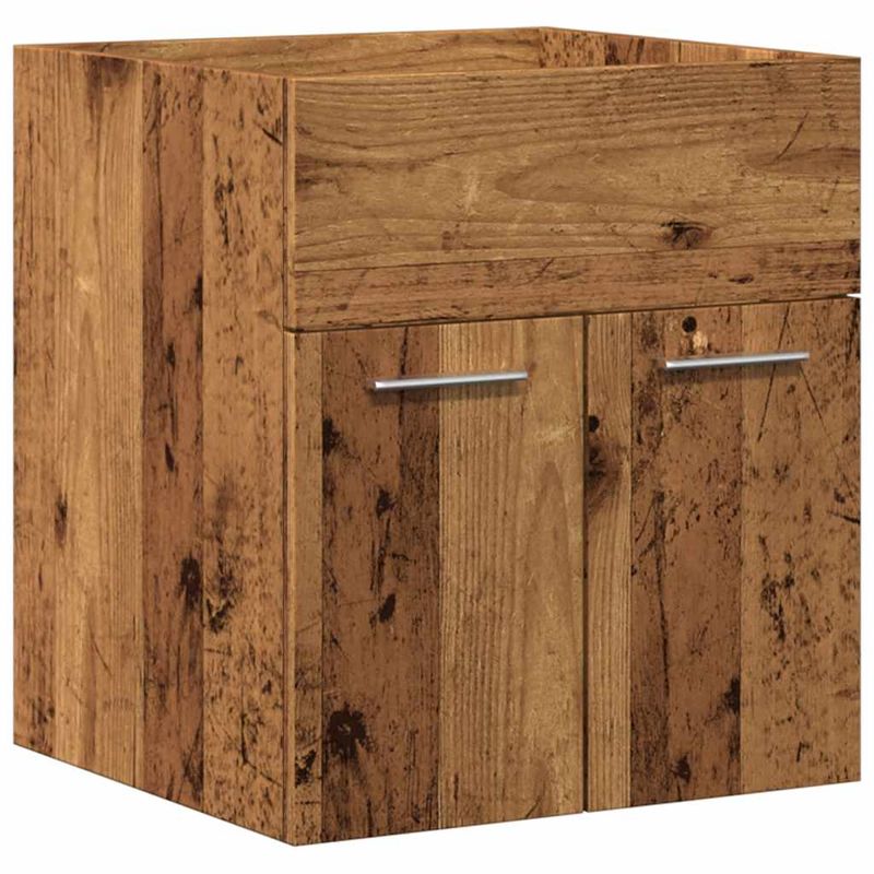 Casa si Gradina - Mobilier - Seturi de mobilier - Seturi baie - Set mobilier de baie, 2 piese, lemn vechi, lemn prelucrat - Infinity.ro