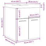 Casa si Gradina - Mobilier - Seturi de mobilier - Seturi baie - Set mobilier de baie, 2 piese, lemn vechi, lemn prelucrat - Infinity.ro