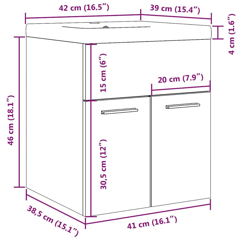 Casa si Gradina - Mobilier - Seturi de mobilier - Seturi baie - Set mobilier de baie, 2 piese, lemn vechi, lemn prelucrat - Infinity.ro
