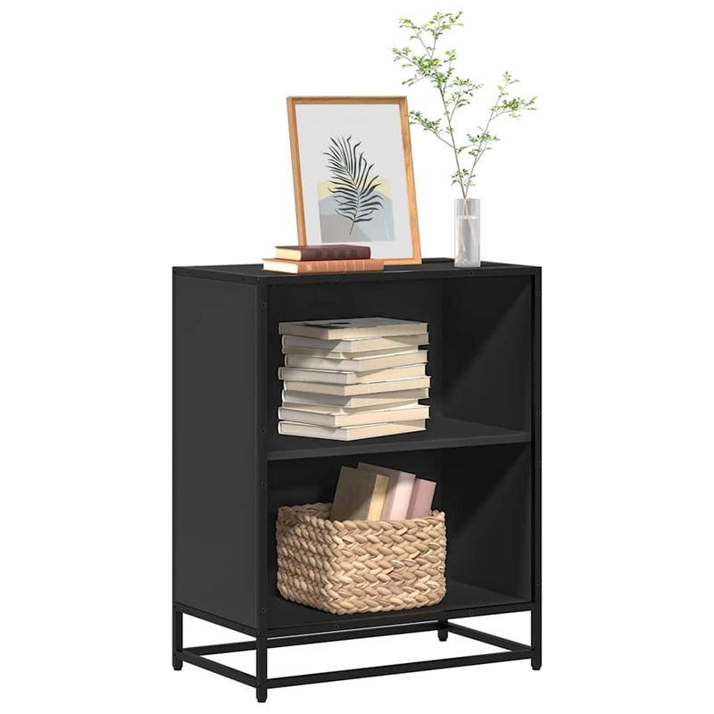 Casa si Gradina - Mobilier - Biblioteci si rafturi - Biblioteci - Dulap cu carti negru 60x35x76 cm lemn prelucrat - Infinity.ro