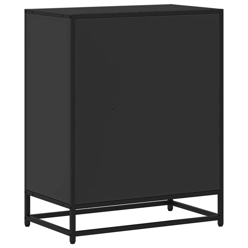Casa si Gradina - Mobilier - Biblioteci si rafturi - Biblioteci - Dulap cu carti negru 60x35x76 cm lemn prelucrat - Infinity.ro