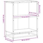 Casa si Gradina - Mobilier - Biblioteci si rafturi - Biblioteci - Biblioteca, stejar maro, 60x35x76 cm, lemn prelucrat - Infinity.ro