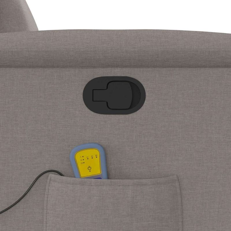 Ingrijire personala si Cosmetice - Sanatate si wellness - Articole wellness - Fotolii de masaj - Fotoliu de masaj rabatabil, gri taupe, material textil - Infinity.ro