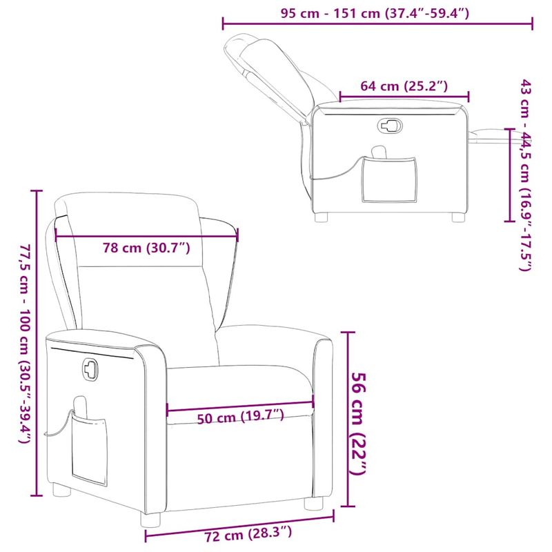 Ingrijire personala si Cosmetice - Sanatate si wellness - Articole wellness - Fotolii de masaj - Fotoliu de masaj rabatabil, gri taupe, material textil - Infinity.ro