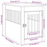 Petshop - Accesorii petshop - Culcusuri si custi - Custi interior si exterior - Mobilier lada pentru caini Lemn vechi 55x80x68cm Lemn prelucrat - Infinity.ro