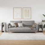 Casa si Gradina - Mobilier - Mese si birouri - Mese living - Mese laterale 2 buc cu raft Gri Sonoma 25,5x27x60 cm - Infinity.ro