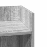 Casa si Gradina - Mobilier - Mese si birouri - Mese living - Mese laterale 2 buc cu raft Gri Sonoma 25,5x27x60 cm - Infinity.ro