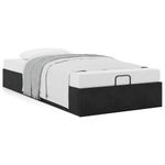 Casa si Gradina - Mobilier - Paturi si accesorii - Paturi - Cadru de pat otoman fara saltea Negru 80x200 cm catifea - Infinity.ro