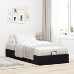 Casa si Gradina - Mobilier - Paturi si accesorii - Paturi - Cadru de pat otoman fara saltea Negru 80x200 cm catifea - Infinity.ro