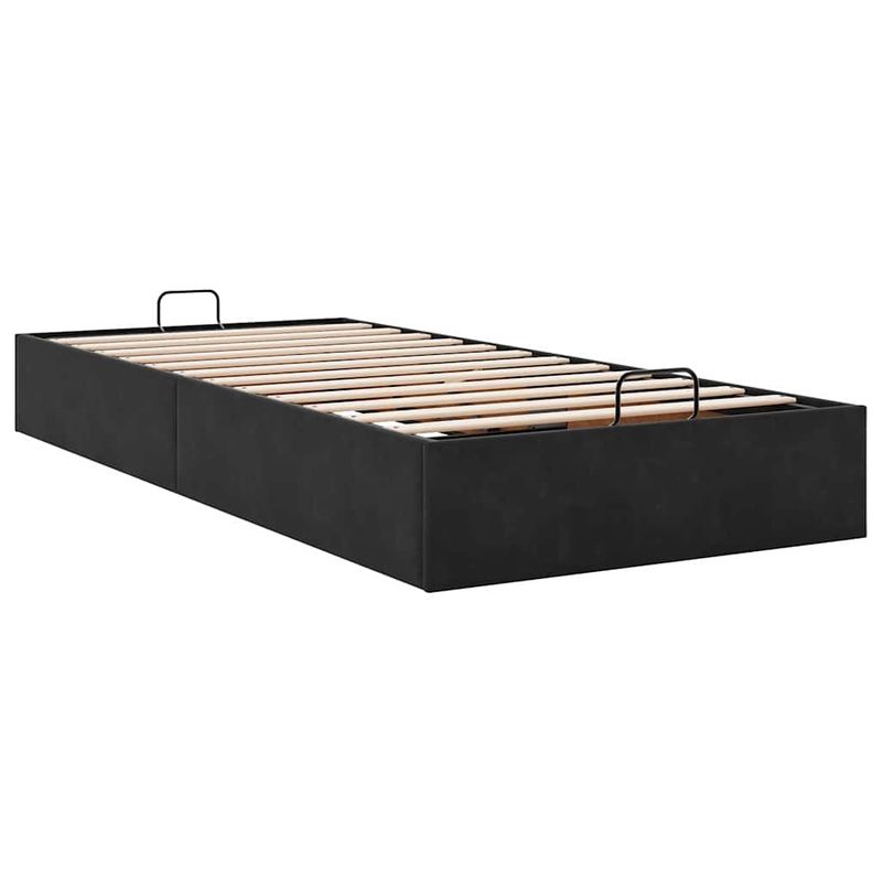 Casa si Gradina - Mobilier - Paturi si accesorii - Paturi - Cadru de pat otoman fara saltea Negru 80x200 cm catifea - Infinity.ro