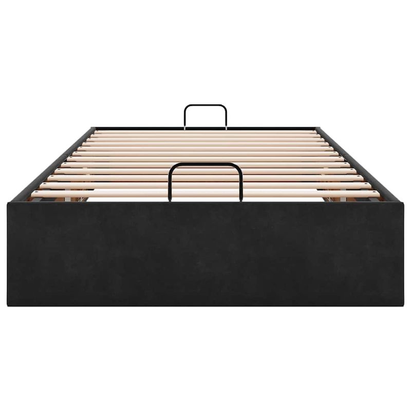 Casa si Gradina - Mobilier - Paturi si accesorii - Paturi - Cadru de pat otoman fara saltea Negru 80x200 cm catifea - Infinity.ro