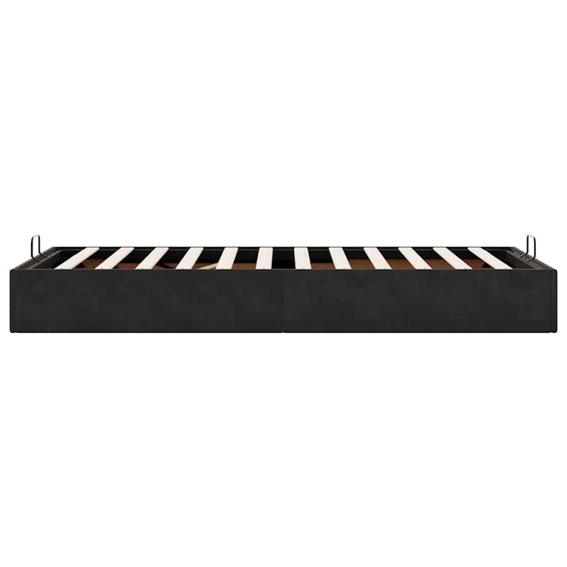 Casa si Gradina - Mobilier - Paturi si accesorii - Paturi - Cadru de pat otoman fara saltea Negru 80x200 cm catifea - Infinity.ro