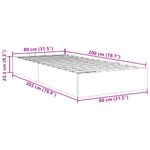 Casa si Gradina - Mobilier - Paturi si accesorii - Paturi - Cadru de pat otoman fara saltea Negru 80x200 cm catifea - Infinity.ro