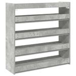 Casa si Gradina - Mobilier - Organizare si depozitare - Organizator incaltaminte - Pantofar, gri beton, 80x25x81 cm, lemn prelucrat - Infinity.ro