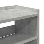 Casa si Gradina - Mobilier - Organizare si depozitare - Organizator incaltaminte - Pantofar, gri beton, 80x25x81 cm, lemn prelucrat - Infinity.ro