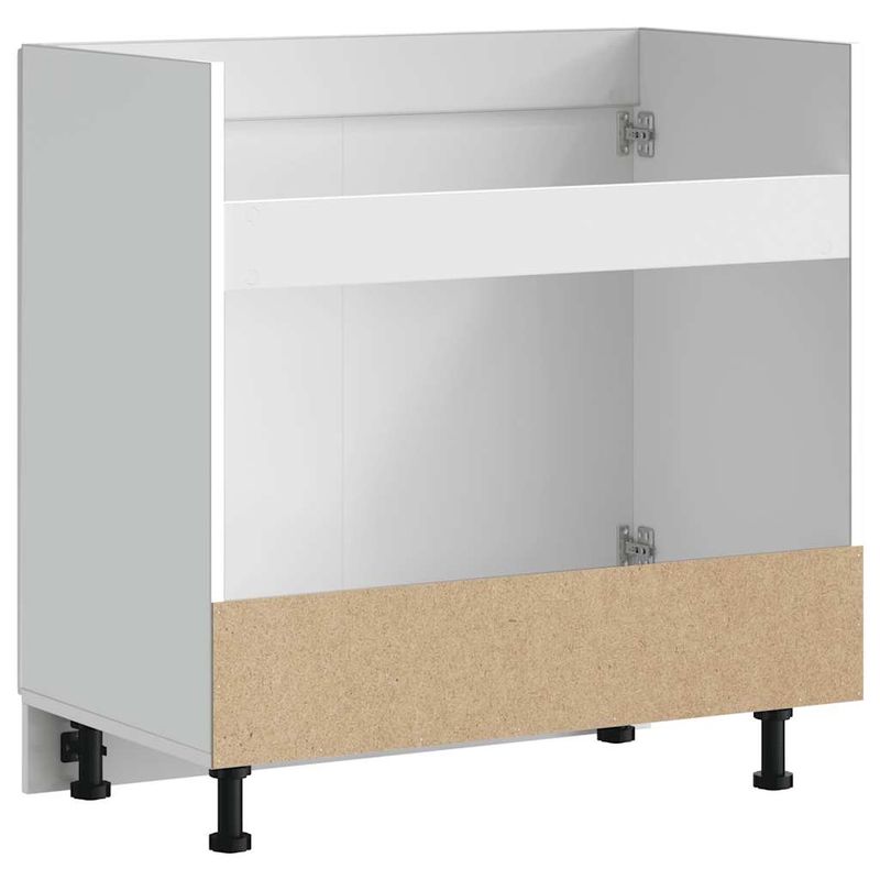 Casa si Gradina - Mobilier - Comode si corpuri - Corpuri bucatarie - Dulap de baza pentru chiuveta „Porto” alb lucios lemn de lemn - Infinity.ro