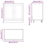 Casa si Gradina - Mobilier - Comode si corpuri - Corpuri bucatarie - Dulap de baza pentru chiuveta „Porto” alb lucios lemn de lemn - Infinity.ro