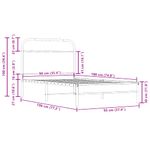 Casa si Gradina - Mobilier - Paturi si accesorii - Paturi - Cadru de pat fara saltea 90x190cm Stejar fumuriu lemn prelucrat, model cu tăblie de cap și tăblie de picioare joasă - Infinity.ro