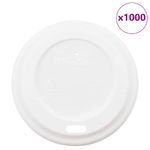 Casa si Gradina - Bucatarie si vesela - Cani si pahare - Cani si cesti - Capace pentru ceasca cafea hartie 4oz 1000 buc plastic alb - Infinity.ro