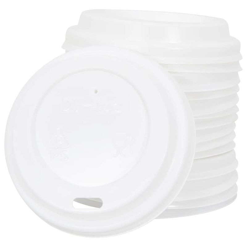 Casa si Gradina - Bucatarie si vesela - Cani si pahare - Cani si cesti - Capace pentru ceasca cafea hartie 4oz 1000 buc plastic alb - Infinity.ro