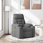 Ingrijire personala si Cosmetice - Sanatate si wellness - Articole wellness - Fotolii de masaj - Fotoliu de masaj rabatabil, gri inchis, microfibra - Infinity.ro