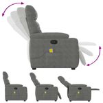 Ingrijire personala si Cosmetice - Sanatate si wellness - Articole wellness - Fotolii de masaj - Fotoliu de masaj rabatabil, gri inchis, microfibra - Infinity.ro