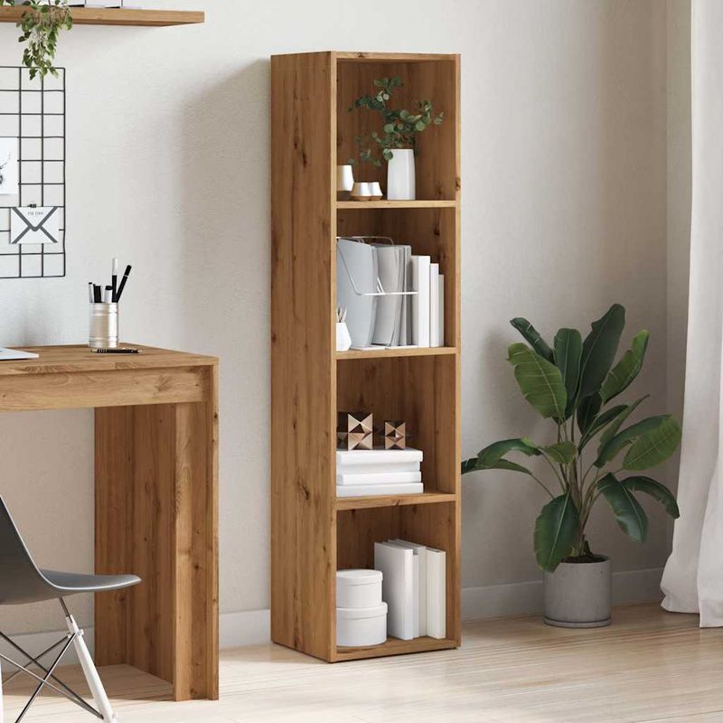 Casa si Gradina - Mobilier - Biblioteci si rafturi - Biblioteci - Biblioteca, stejar artizanal, 36x30x143 cm, lemn prelucrat - Infinity.ro