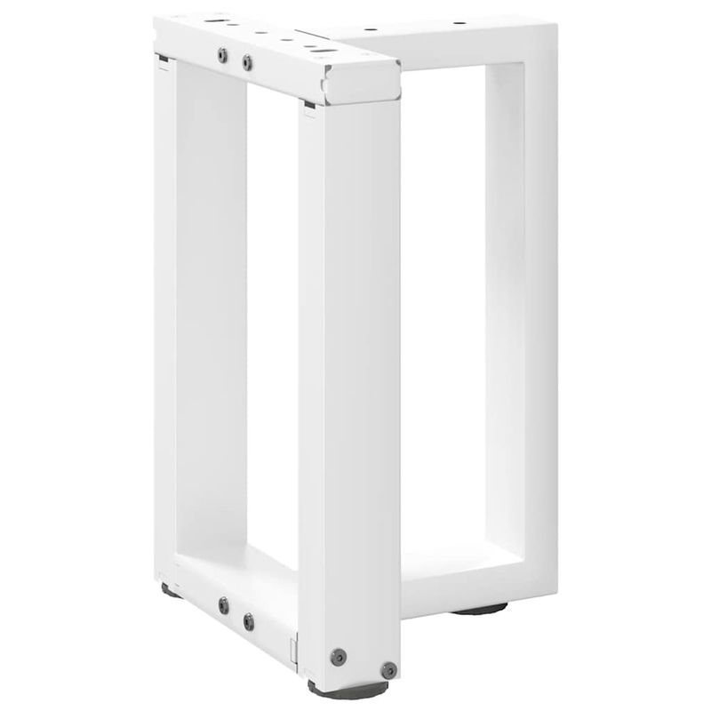 Casa si Gradina - Mobilier - Feronerie si accesorii mobila - Picioare masuta de cafea in forma de T, 2 buc alb otel, mărime 28x25x(42-43) cm - Infinity.ro
