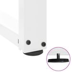 Casa si Gradina - Mobilier - Feronerie si accesorii mobila - Picioare masuta de cafea in forma de T, 2 buc alb otel, mărime 28x25x(42-43) cm - Infinity.ro