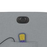 Ingrijire personala si Cosmetice - Sanatate si wellness - Articole wellness - Fotolii de masaj - Fotoliu electric de masaj rabatabil, gri deschis, microfibra - Infinity.ro