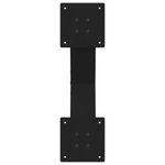 Casa si Gradina - Mobilier - Feronerie si accesorii mobila - Picioare masuta cafea in forma X, 2 buc Negru 50x(30-31) cm Otel, mărime 50x(30-31) cm (80 mm) - Infinity.ro