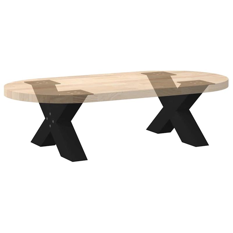 Casa si Gradina - Mobilier - Feronerie si accesorii mobila - Picioare masuta cafea in forma X, 2 buc Negru 50x(30-31) cm Otel, mărime 50x(30-31) cm (80 mm) - Infinity.ro