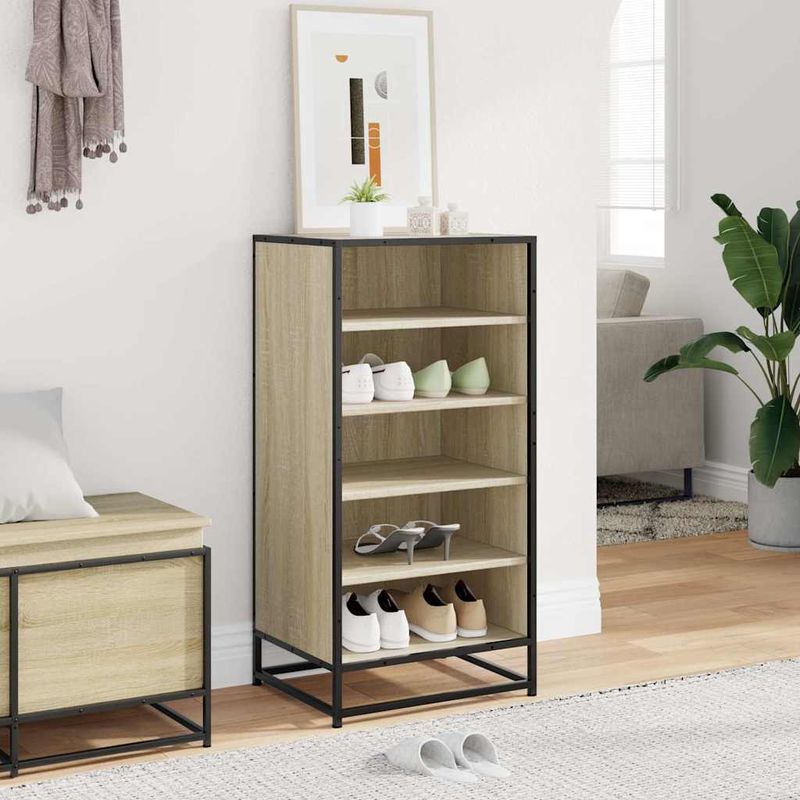 Casa si Gradina - Mobilier - Organizare si depozitare - Organizator incaltaminte - Suport pantofi Stejar Sonoma 48x38x97,5 cm Lemn prelucrat - Infinity.ro