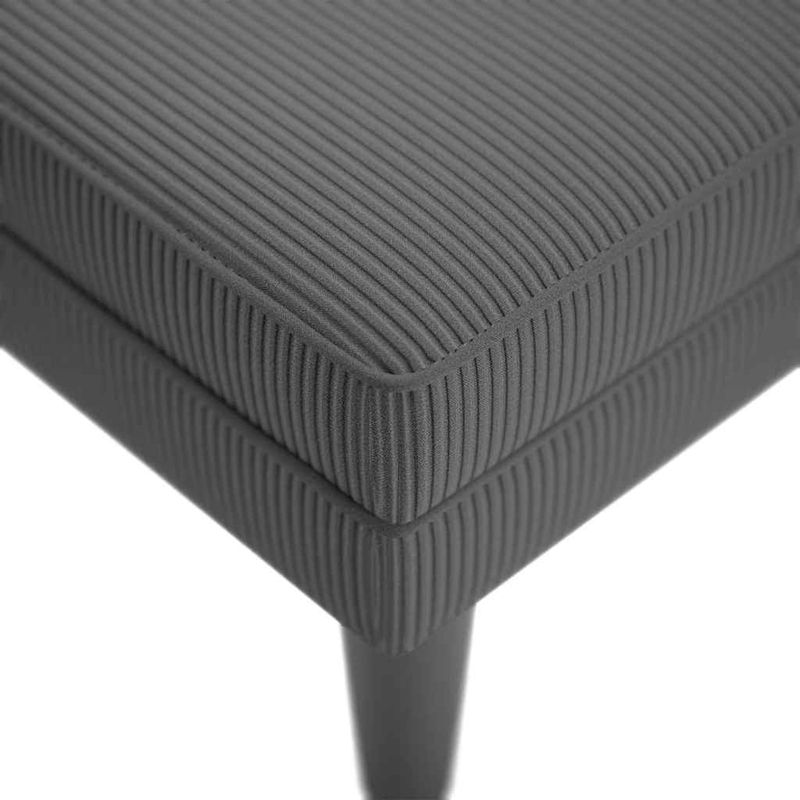 Casa si Gradina - Mobilier - Scaune si fotolii - Fotolii - Sezlong cu perna din tesatura din velur gri inchis - Infinity.ro