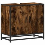 Casa si Gradina - Mobilier - Mobilier baie - Comode baie - Dulap pentru chiuveta de baie stejar afumat 65x33x60 cm lemn - Infinity.ro